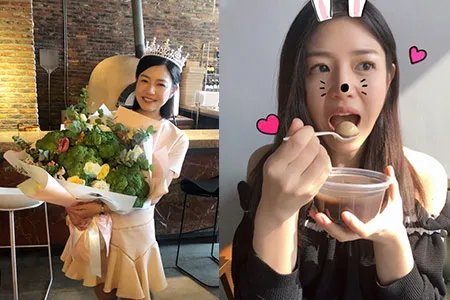 陈妍希晒捧花照笑容超美 复古写真曝光显优雅