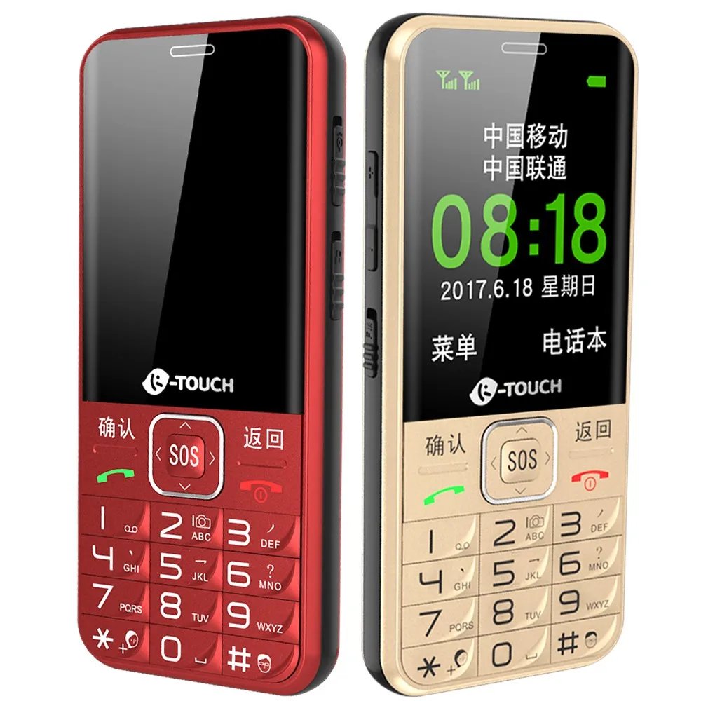 天语（k-touch）L580智能机（移动/联通2G 红色 双卡双待 老人机） 京东198元