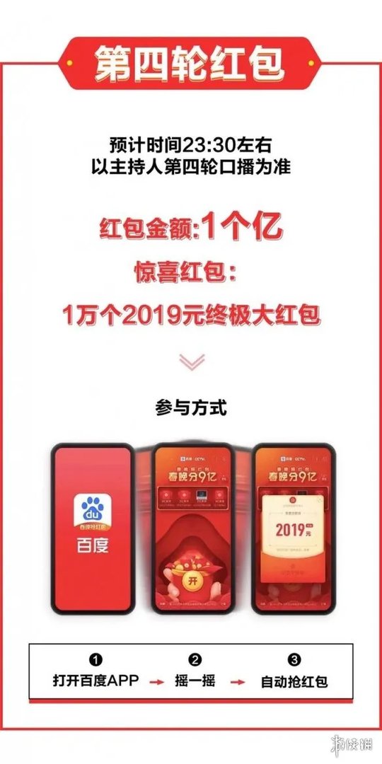 百度App春晚9亿红包获得方法 四轮百度9亿红包雨最强领取技巧教程