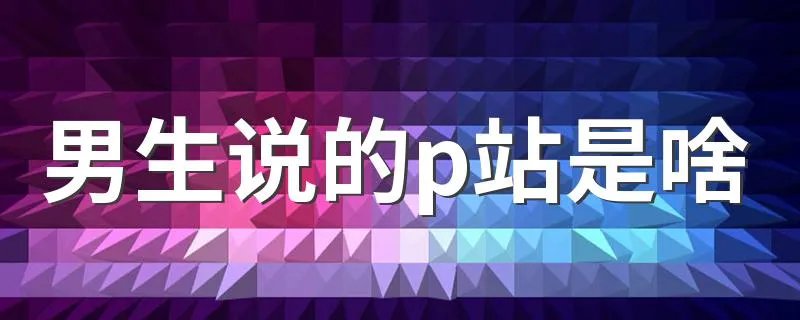 男生说的p站是啥 男生说的p站是什么网站