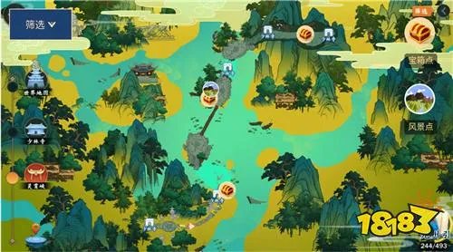 剑网3指尖江湖风景点一览 已知宝箱合集解析