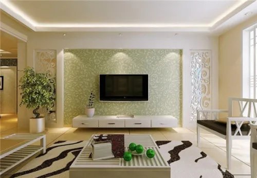 新款电视背景墙效果图  2017装修背景墙就这样做