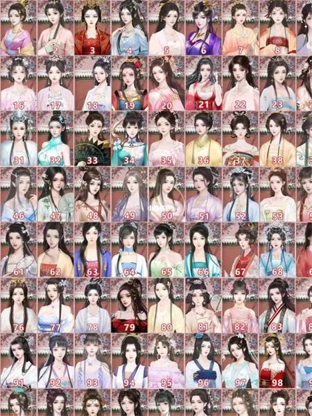 《深宫曲》立绘编号大全