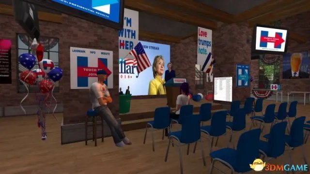 网游奇迹！国外玩家用《第二人生》模拟美国大选