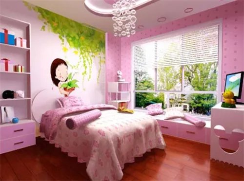 儿童房壁纸装修效果图  15平米儿童房创意设计