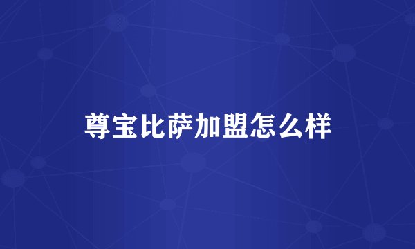 尊宝比萨加盟怎么样