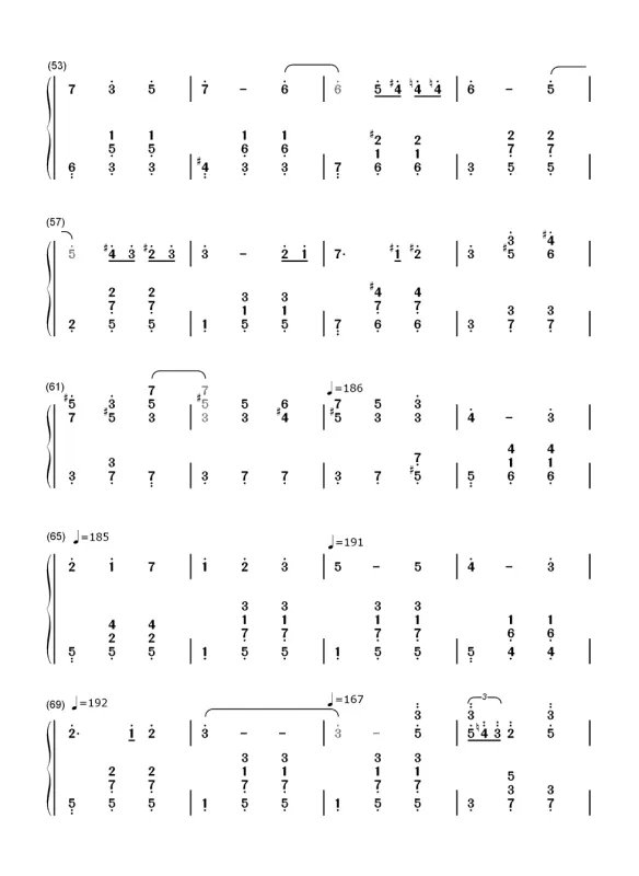 人生的旋转木马简谱