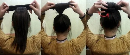 简单时尚的各种盘头发包包头扎法