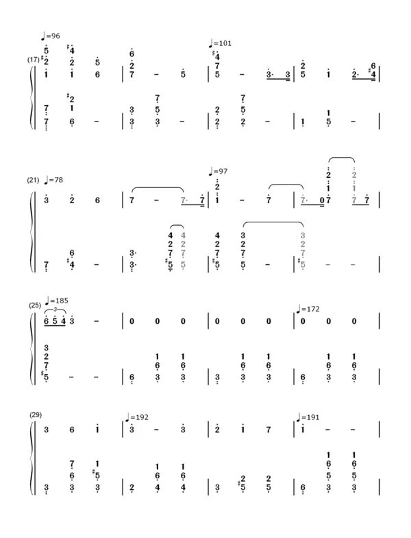 人生的旋转木马简谱