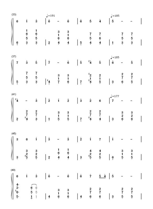 人生的旋转木马简谱