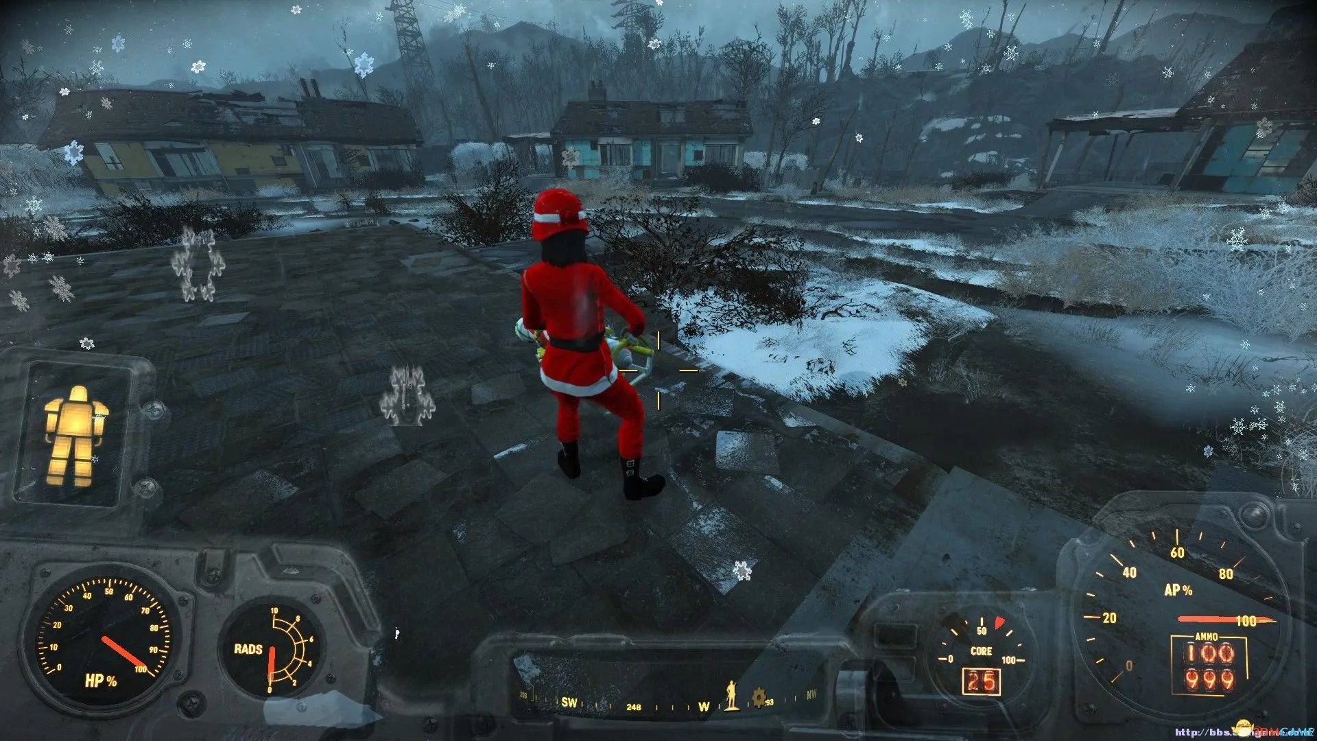 辐射4 趣味MOD 天气环境MOD 圣诞雪景废土大修MOD