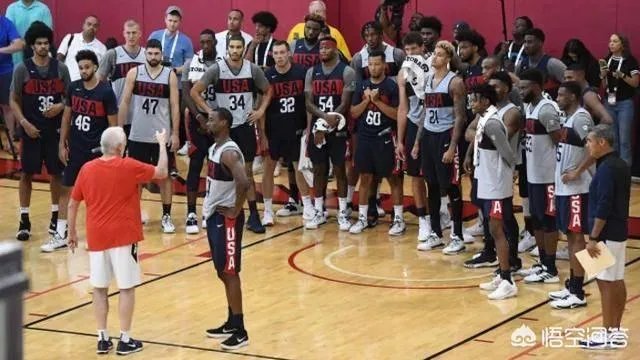 刺激!美国男篮蓝队97:78大胜白队,如何评价美国队内热身赛呢?