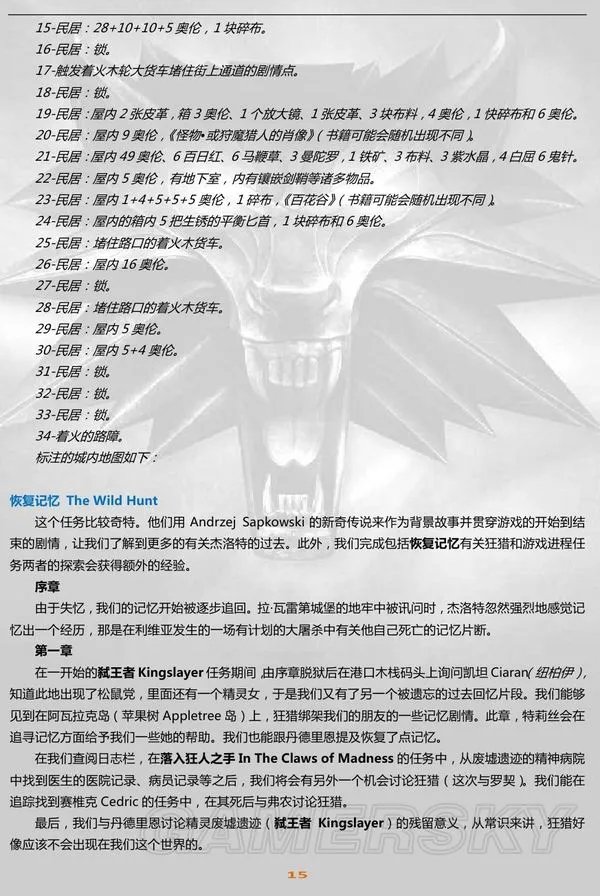 《巫师2：刺客之王》官方与个人攻略指南