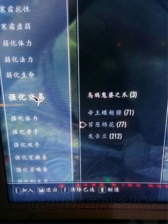 《上古卷轴5》炼金配方大全 各炼金配方及单一属性价值一览