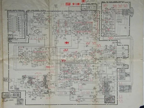 求老式彩电电视机电路原理图DDB文件