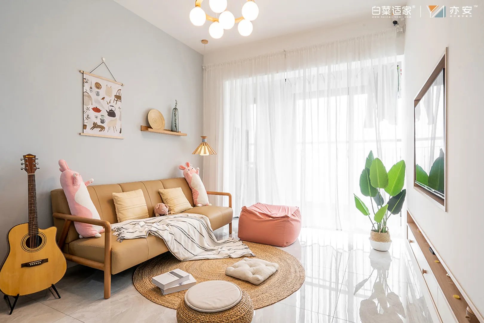 67平两房，每一处都是精致的基调