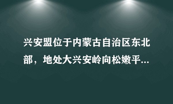 兴安盟位于内蒙古自治区东北部，地处大兴安岭向松嫩平原的过渡带，年降水量多年平均值为373-467毫米二平原占5%左右。耕地多坑洼地，以种植玉米和谷子、杂粮为主。2014年，兴安盟舍弃玉米种植，利用井灌，“旱改水”种植水稻。到2016年，又“水改旱”种起了旱地水稻。据此完成9-11题。未采取井灌前，兴安盟同一块耕地采取间作方式种植玉米和谷子、杂粮，是因为（　　）A.昼夜温差大B. 气温年变率大C. 降水季节变率大D. 降水年变率大