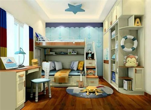 儿童室内装修效果图大全 轻松打造健康舒适儿童卧室