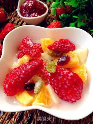 简易草莓沙拉