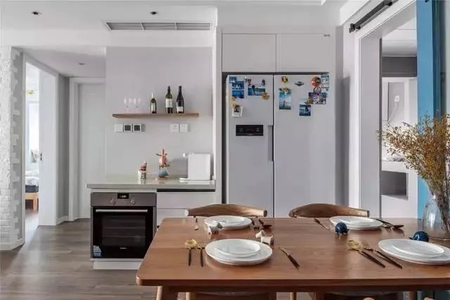 138平北欧三居室，文化石电视墙搭配原木家具，文艺又清新！