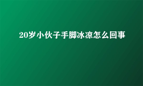 20岁小伙子手脚冰凉怎么回事