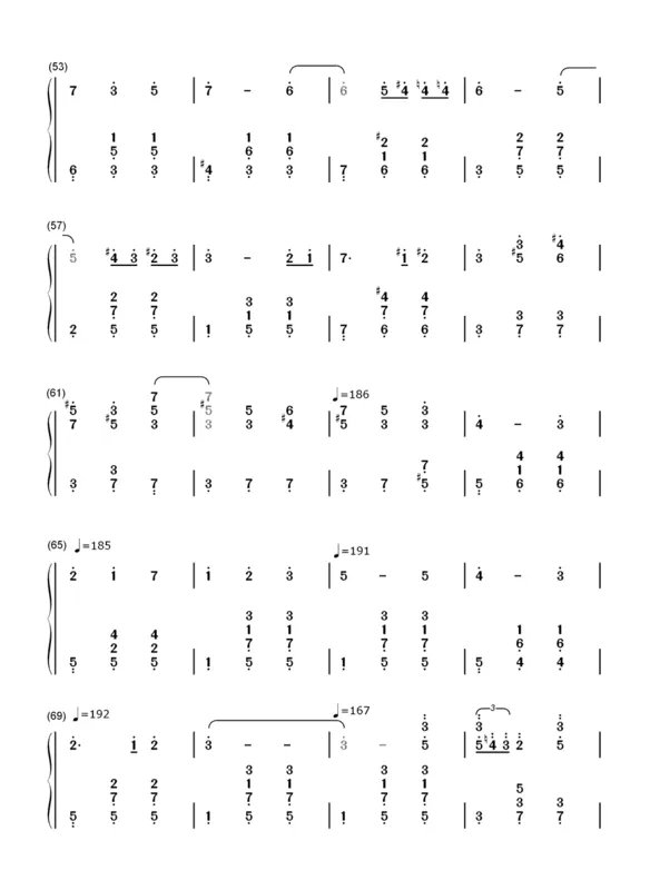 人生的旋转木马简谱