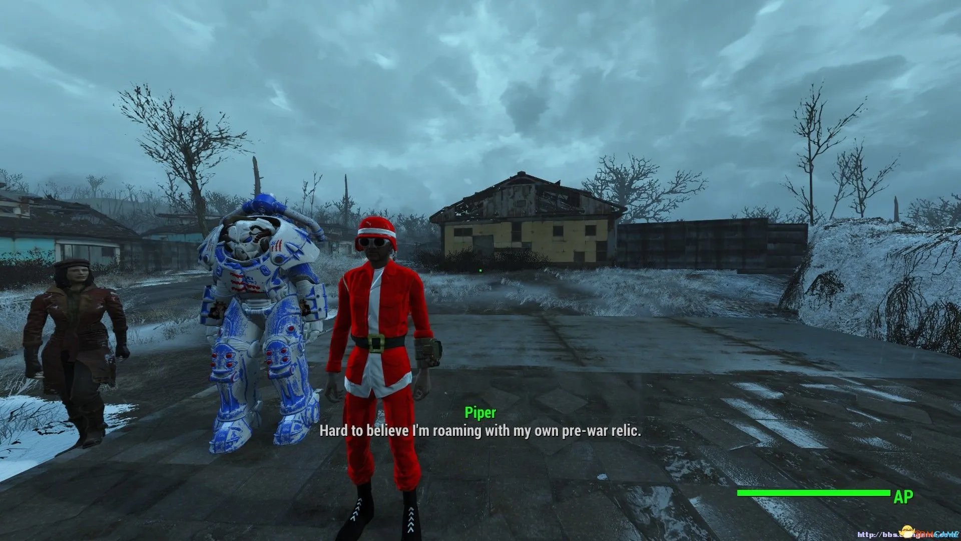 辐射4 趣味MOD 天气环境MOD 圣诞雪景废土大修MOD