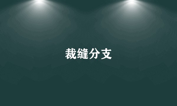 裁缝分支