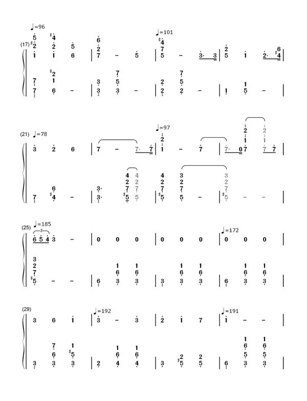 人生的旋转木马简谱