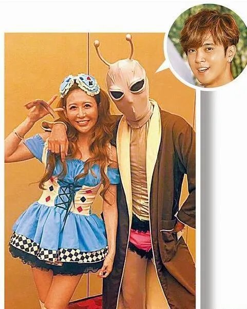 罗志祥万圣节搞怪装扮 内裤外穿扮搞笑外星人