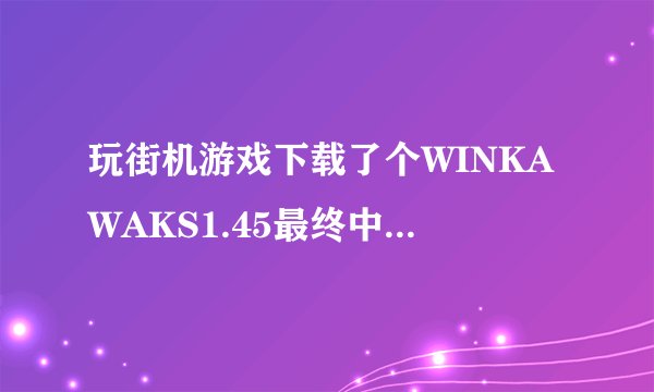 玩街机游戏下载了个WINKAWAKS1.45最终中文典藏版，但是修改作弊里面是英文怎么改成中文？？