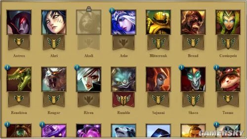 《英雄联盟(LOL)》英雄熟练度系统美服测试上线 再也不用担心被小学生坑了