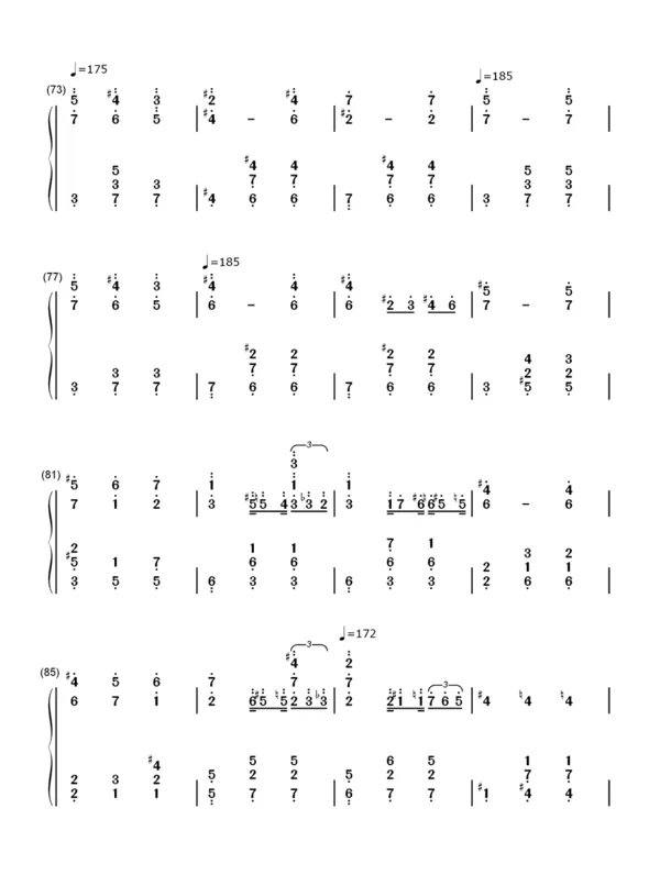 人生的旋转木马简谱