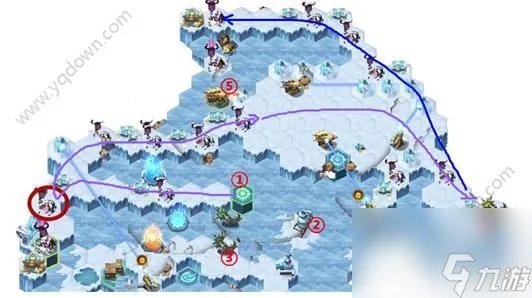 剑与远征霜息冰原路线攻略-霜息冰原最佳路线推荐 干货