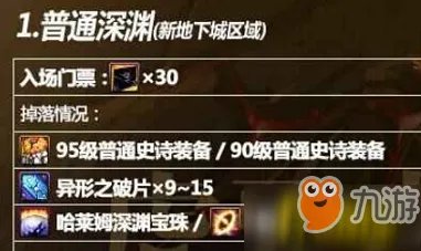 《DNF》普通深渊掉落装备一览 95普通深渊掉落什么