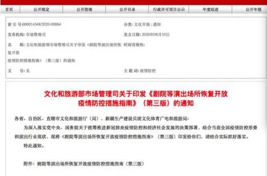 剧院等演出场所限流提至50%，是怎么回事？