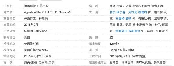 神盾局特工第三季什么时候出？