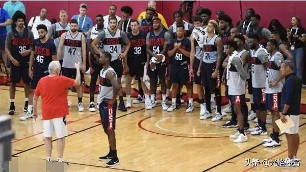 刺激!美国男篮蓝队97:78大胜白队,如何评价美国队内热身赛呢?
