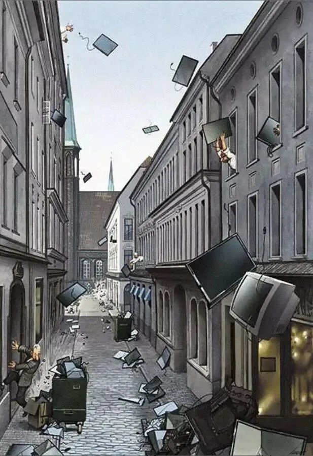 20幅打脸现代人的漫画——我们都有病！