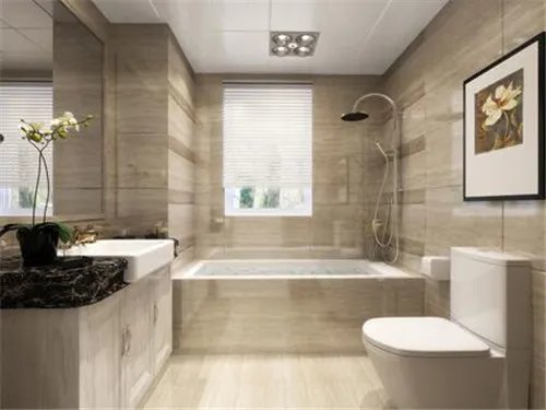 瓷砖自砌浴室柜效果图  新颖独特的浴室装饰效果