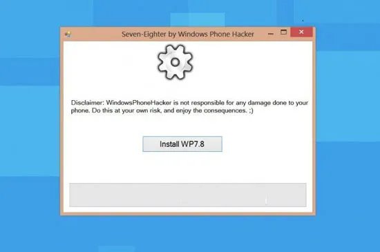 windowsphonehacker发布WP7.8一键更新工具