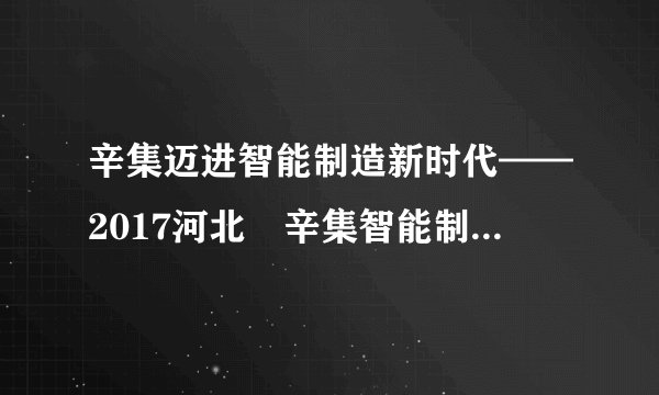 辛集迈进智能制造新时代——2017河北•辛集智能制造大会”今天上午举行！