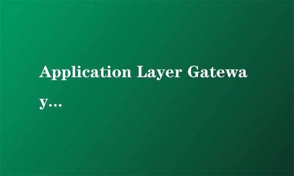 Application Layer Gateway Service