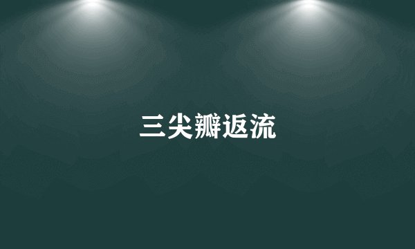 三尖瓣返流