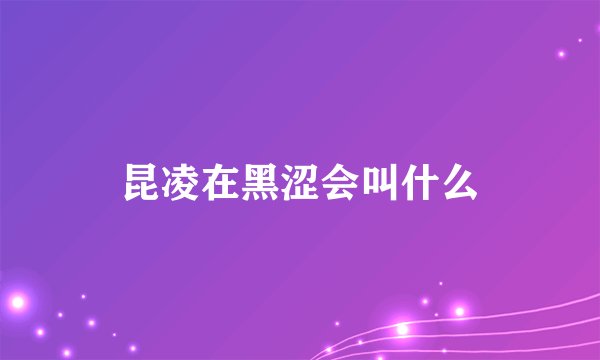 昆凌在黑涩会叫什么
