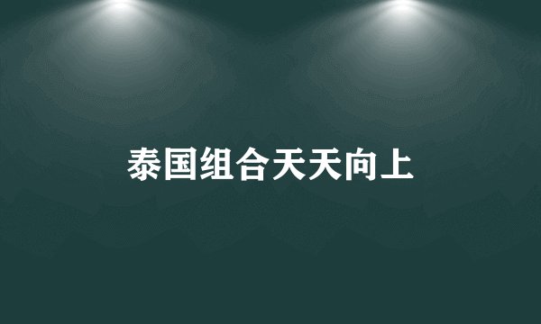 泰国组合天天向上