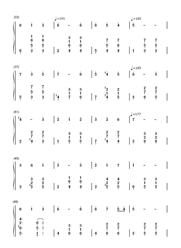 人生的旋转木马简谱